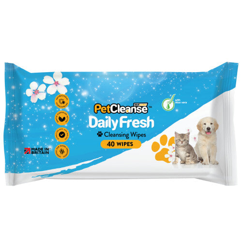 (1 Pack) Pet Dog Wipes for Cleaning & Grooming: 40 Pack