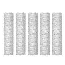 10 Micron 10 Inch x 2.5 Inch String Wound Sediment Water Filter Cartridge Whole House Sediment Filtration, Universal Replacem