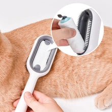 (1St Pink Short, As The Pictures) Double Sided Hair Removal Brushes for Cat Dog Pet Grooming Comb with Wipes Kitten Brush Gato Accesorios Artículos Para Mascotas