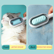 (1St Pink Short, As The Pictures) Double Sided Hair Removal Brushes for Cat Dog Pet Grooming Comb with Wipes Kitten Brush Gato Accesorios Artículos Para Mascotas