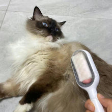 (1St Pink Short, As The Pictures) Double Sided Hair Removal Brushes for Cat Dog Pet Grooming Comb with Wipes Kitten Brush Gato Accesorios Artículos Para Mascotas