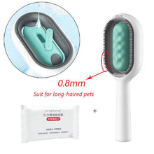 (1St Pink Short, As The Pictures) Double Sided Hair Removal Brushes for Cat Dog Pet Grooming Comb with Wipes Kitten Brush Gato Accesorios Artículos Para Mascotas