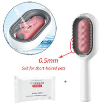 (1St Pink Short, As The Pictures) Double Sided Hair Removal Brushes for Cat Dog Pet Grooming Comb with Wipes Kitten Brush Gato Accesorios Artículos Para Mascotas
