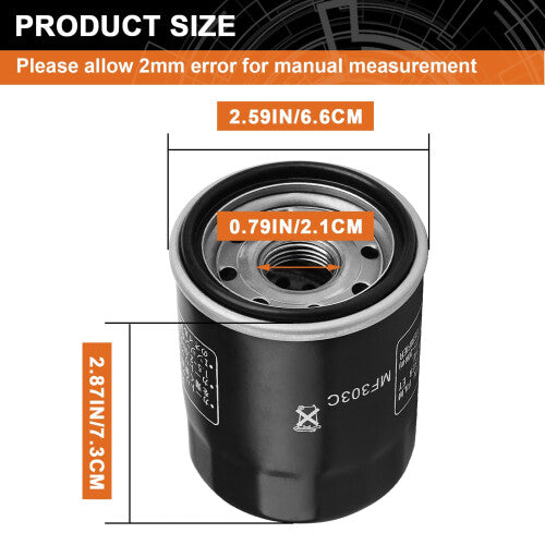 2520799 3084963 Oil Filter Replacement for Polaris Sportsman 500 450 4