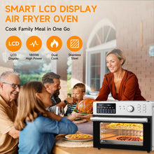 30L Air Fryer Oven With Rotisserie, 1800W & 21 Preset Mode Countertop Convection Mini Oven with Digital LCD Display, Timer