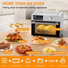 30L Air Fryer Oven With Rotisserie, 1800W & 21 Preset Mode Countertop Convection Mini Oven with Digital LCD Display, Timer