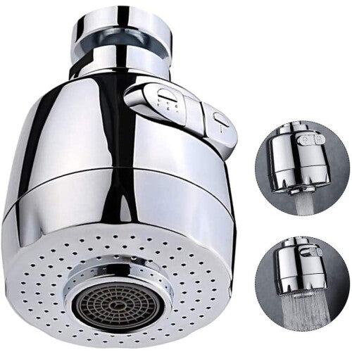 360 Degree Swivel Faucet Aerator Kitchen Faucet Head 2 Modes Adjustable Shower Head Filter Sprayer
