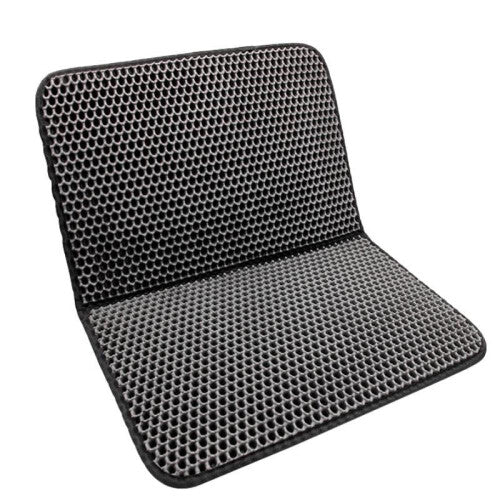 (40X50CM, Blue) Waterproof Washable Cat Litter Box Mat