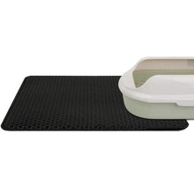 (40X50CM, Blue) Waterproof Washable Cat Litter Box Mat