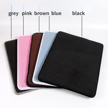 (40X50CM, Blue) Waterproof Washable Cat Litter Box Mat