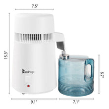 4L Water Distiller Machine Stainless Steel Tank & BPA Free Jug
