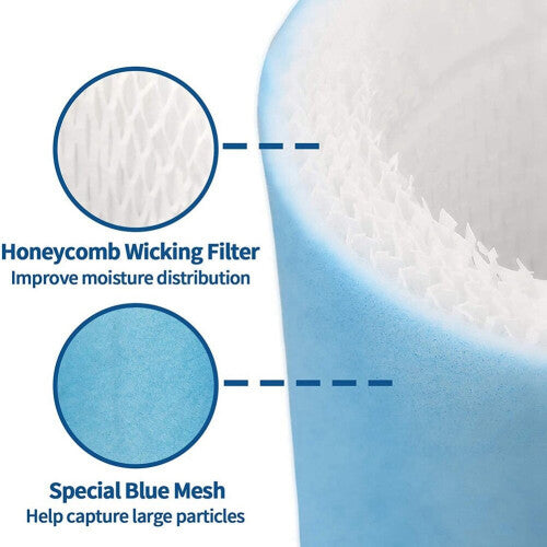 4Pcs Humidifier Wicking Filters Compatible -350,-300T,Replacement for HAC-504 HAC-504AW Filter