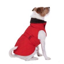 Quilted Dog Coat - Red Pet Supplies