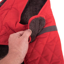 Quilted Dog Coat - Red Pet Supplies