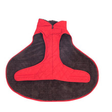 Quilted Dog Coat - Red Pet Supplies