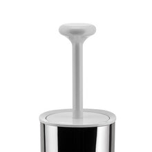 Alessi Birillo Toilet Brush in 18/10 Stainless Steel Mirror Polished, White