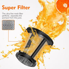 AMZCHEF Juicer Machines - Cold Press Slow Juicer - Masticating Juicer for Whole Fruits and Vegetables   with 2 Cups and Brush - Orange