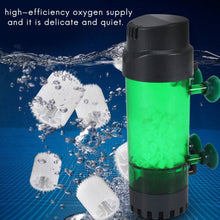 Aquarium Fish Tank Fluidized Moving Bed Filter Bubble Media Filter with Air Stone and Sponge Filter LH-300
