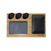 Black Rock Grill Steak on a Stone Grill Set, Sizzling Lava Stone Cooking Set