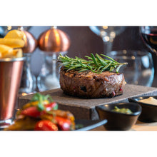 Black Rock Grill Steak on a Stone Grill Set, Sizzling Lava Stone Cooking Set