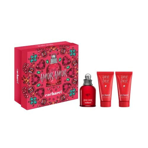 Cacharel Amor Amor 50ml Eau de Toilette EDT Spray / 2x 50ml Body Lotion