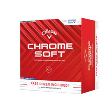 Callaway Golf Chrome Soft Premium Tour Golf Ball 2024 White 4 for 3 Triple Track