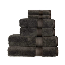 Christy Supreme Hygro 6 Piece Towel Set | Graphite Dark Grey | 100% Luxury Supima Cotton | Ultra Soft | Super Absorbent | 650GSM
