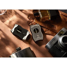 Colibri SV-Cut Cigar Cutter| Black/Chrome/Gunmetal/Rose Gold |Spring Loaded Release | Deep 7mm V Cut and up-to 3mm Straight Cut