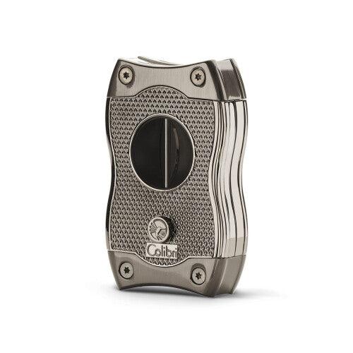 Colibri SV-Cut Cigar Cutter| Black/Chrome/Gunmetal/Rose Gold |Spring Loaded Release | Deep 7mm V Cut and up-to 3mm Straight Cut