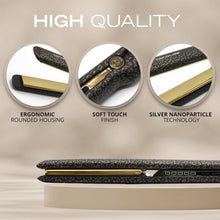 Corioliss C3 Hair Straightener for Women Professional Titanium Plates Flat Iron UK Plug (Leopard Gold Soft Touch)