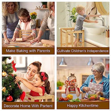 COSYLAND Kitchen Nursery Step Stool for Kids Toddlers Children,Standing Tower for Kitchen Counter,,Made of Natural Solid Bamboo(Natural)