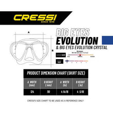 Cressi Big Eyes Evolution & Alpha Ultra Dry, clear/black