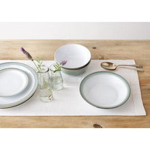 Denby - Regency Green Dinner Set For 4 - 12 Piece Green, White Ceramic Tableware Set - Dishwasher Microwave Safe Crockery Set