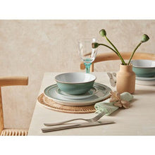 Denby - Regency Green Dinner Set For 4 - 12 Piece Green, White Ceramic Tableware Set - Dishwasher Microwave Safe Crockery Set