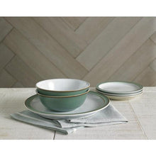 Denby - Regency Green Dinner Set For 4 - 12 Piece Green, White Ceramic Tableware Set - Dishwasher Microwave Safe Crockery Set