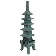 Design Toscano EU7430 The Nara Temple Pagoda Asian Decor Garden Statue, Large 71 cm, Polyresin, Verdigris Green Bronze