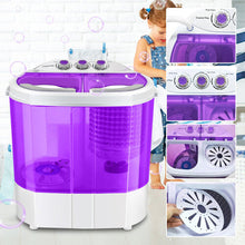Display4top Electric Mini Portable Compact 3.6KG Capacity Washer Washing Machine Spin Dryer Laundry (Purple)
