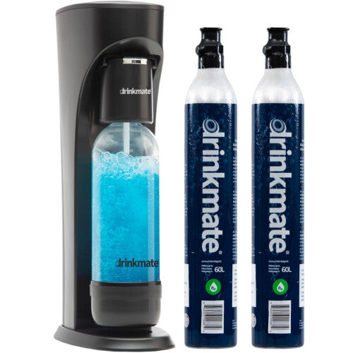 DrinkMate OmniFizz Sparkling Water and Soda Carbonator, Sparkles Any Drink, Includes 1L Re-usable BPA-Free Carbonating Bottle