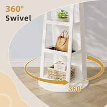 Dripex 360Swivel Jewellery Cabinet Mirror, 3 in 1 Lockable Jewellery Organisers Armoire with Storage Shelf