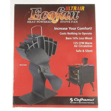 Ecofan 810CAXBX Heat Powered Wood Stove Fan, Black, Bilingual
