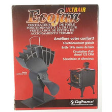 Ecofan 810CAXBX Heat Powered Wood Stove Fan, Black, Bilingual