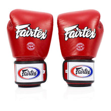 Fairtex Muay Thai Boxing Gloves. BGV1-BR Breathable Gloves. Training, Sparring Gloves for Boxing, Kick Boxing, MMA (Red, 12oz)