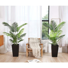 Fopamtri Artificial Areca Palm Plant 140CM Fake Palm Tree with 15 Trunks Faux Tree for Indoor Outdoor Modern Decoration Feaux