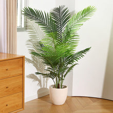 Fopamtri Artificial Areca Palm Plant 140CM Fake Palm Tree with 15 Trunks Faux Tree for Indoor Outdoor Modern Decoration Feaux