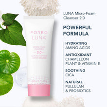 FOREO Clean Balance LUNA 4 Bundle - Facial Cleansing Brush for Sensitive Skin + LUNA Micro-Foam Face Cleanser 2.0, 100 ml - Firming Face Massager