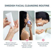 FOREO Clean Balance LUNA 4 Bundle - Facial Cleansing Brush for Sensitive Skin + LUNA Micro-Foam Face Cleanser 2.0, 100 ml - Firming Face Massager