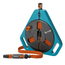 GARDENA Classic roll-fix flat hose 20 with cassette: Space-saving hose cassette with water hose (Ø 12 mm in cassette)
