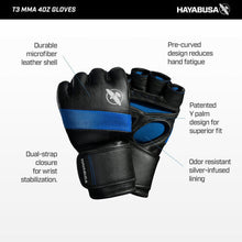 Hayabusa MMA Gloves | T3 4oz MMA Gloves | Men and Women (Large)