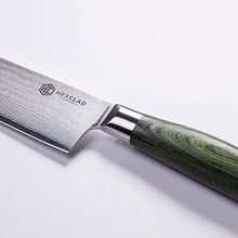 HexClad Chef's Knife, 20 cm Japanese Damascus Stainless Steel Blade, Full Tang Construction, Pakkawood Handle
