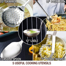 HOMI Chef 14-Piece Nickel Free Stainless Steel Cookware Set - Nickel Free Stainless Steel Pots and Pans Set
